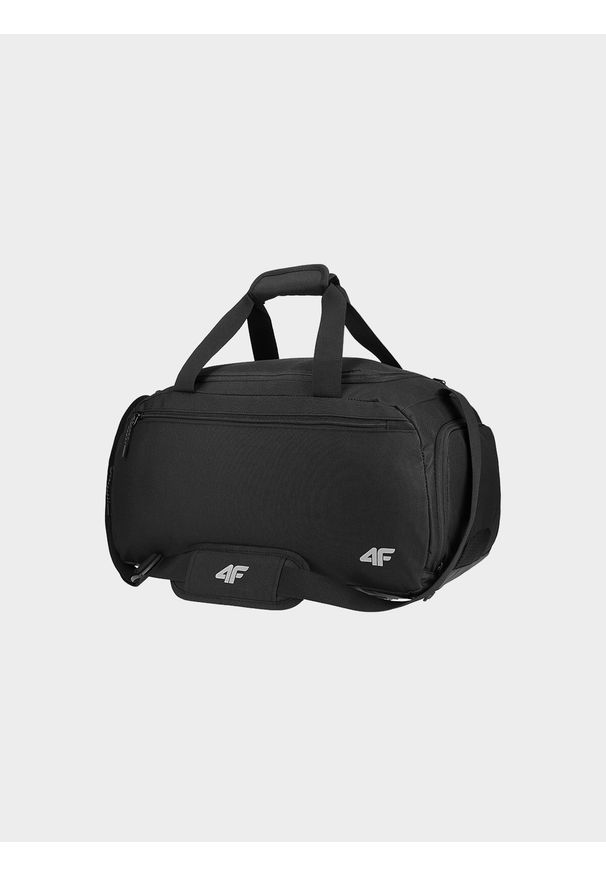 4f - Torba sportowa (25 L) z kieszenią na obuwie. Kolor: czarny. Materiał: guma