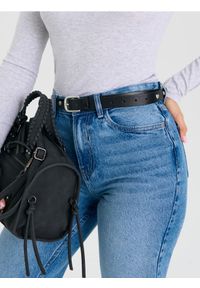 Sinsay - Pasek z ćwiekami w kształcie serca - czarny. Kolor: czarny #1