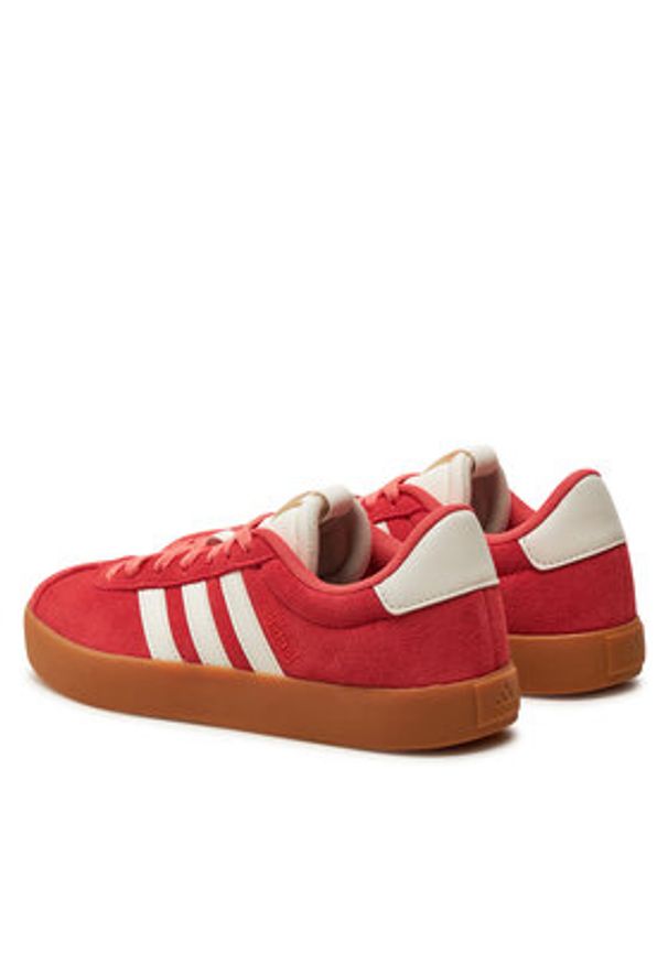 Adidas - adidas Sneakersy Vl Court 3.0 JP5327 Koralowy. Kolor: pomarańczowy. Materiał: zamsz, skóra