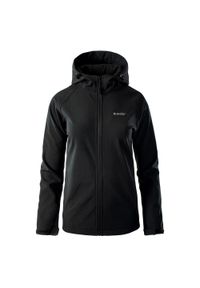 Hi-tec - Kurtka Softshellowa Damska Neti. Kolor: czarny. Materiał: softshell. Sport: turystyka piesza