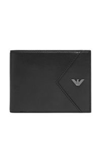 Emporio Armani Portfel męski EM003601 AF19365 UC001 Czarny. Kolor: czarny. Materiał: skóra