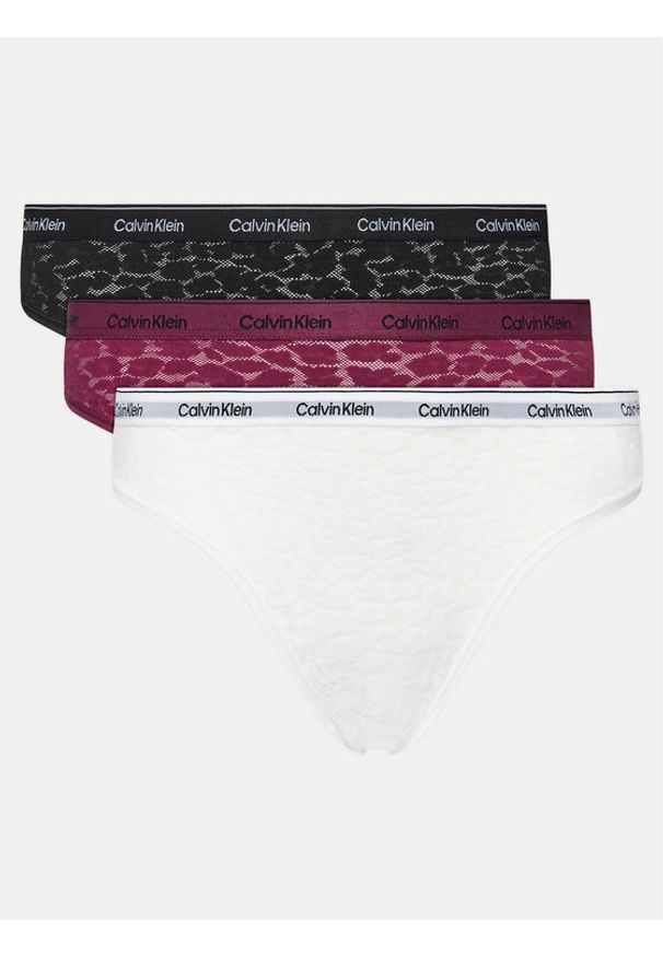 Calvin Klein Underwear Komplet 3 par fig brazylijskich 000QD5225E Kolorowy. Materiał: syntetyk. Wzór: kolorowy