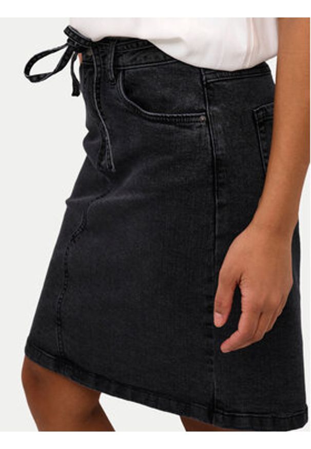 Kaffe Spódnica jeansowa Gloria 10508750 Szary Regular Fit. Kolor: szary. Materiał: bawełna
