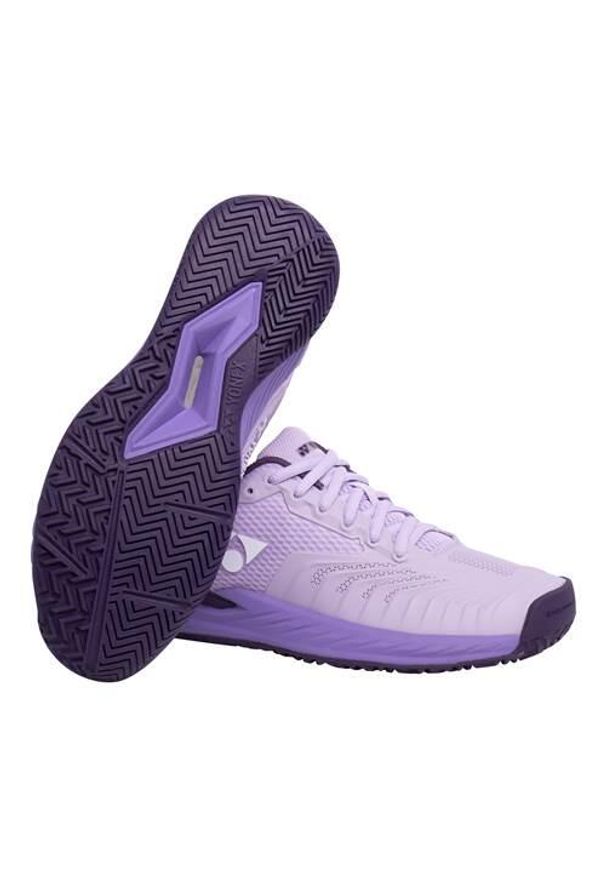 YONEX - Buty do chodzenia damskie Yonex Power Cushion Eclipsion 4. Zapięcie: sznurówki. Kolor: wielokolorowy, fioletowy. Materiał: guma, materiał, syntetyk. Szerokość cholewki: normalna. Sport: turystyka piesza