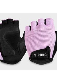 SIROKO - Mężczyzna i kobieta Kolarstwo Rękawiczki rowerowe Aero Pink Siroko Cukierkowy. Kolor: różowy. Materiał: nylon. Sport: kolarstwo