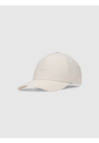 4f - 4F Czapka z daszkiem strapback uniseks - biała S/M. Kolor: biały. Materiał: materiał, syntetyk. Sezon: lato. Styl: sportowy