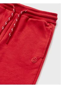 Mayoral Spodnie dresowe 711 Czerwony Regular Fit. Kolor: czerwony. Materiał: bawełna #3