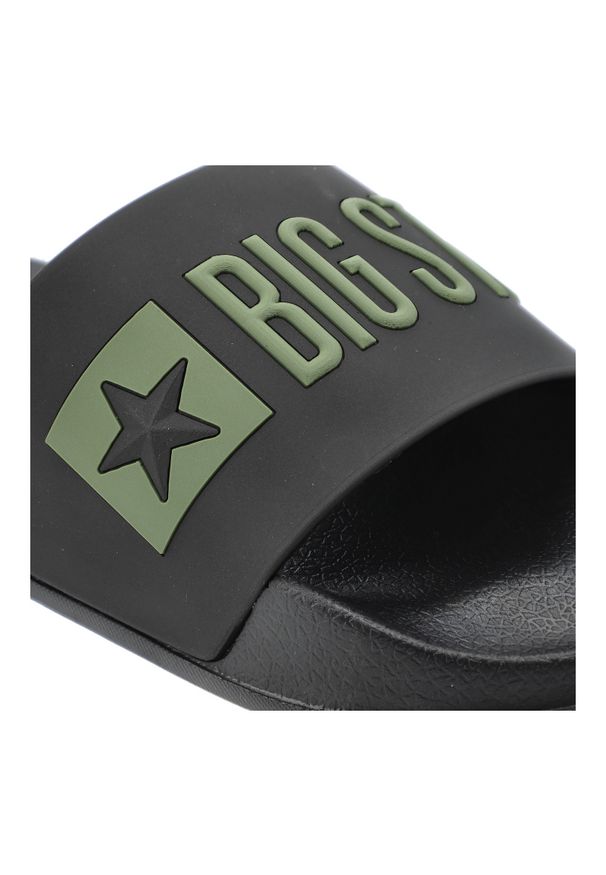 Big-Star - Czarne Klapki Big Star Stylowe Obuwie Męskie. Okazja: na co dzień. Kolor: czarny. Sezon: lato. Styl: elegancki
