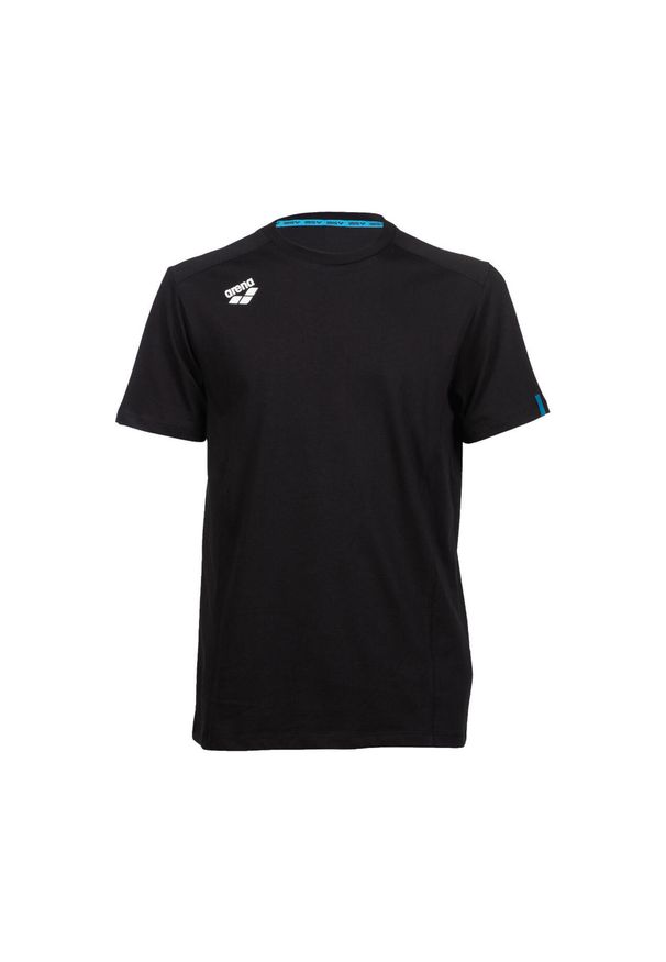 Koszulka Arena Team T-Shirt Panel. Kolor: czarny. Materiał: materiał, skóra