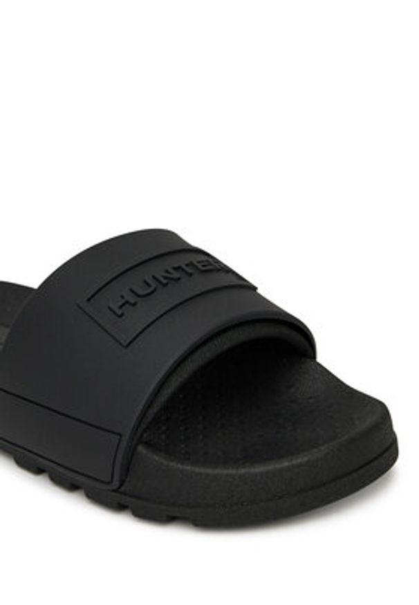 Hunter Klapki HFRU0006251 Czarny. Kolor: czarny. Materiał: syntetyk