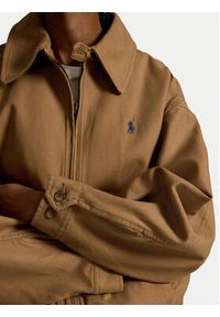 Polo Ralph Lauren Kurtka przejściowa 211A96311003 Beżowy Oversize. Typ kołnierza: polo. Kolor: beżowy. Materiał: bawełna #5