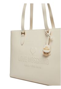 Love Moschino - LOVE MOSCHINO Torebka JC4114PP1ML1011A Écru. Materiał: skórzane