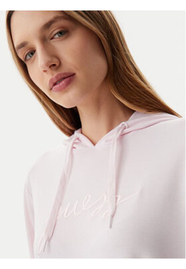 Guess Bluza O5GQ00 KCQP2 Różowy Regular Fit. Kolor: różowy. Materiał: syntetyk