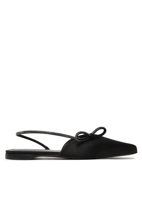 Max Mara Baleriny Crystalsling 2424526431600 Czarny. Kolor: czarny. Materiał: materiał