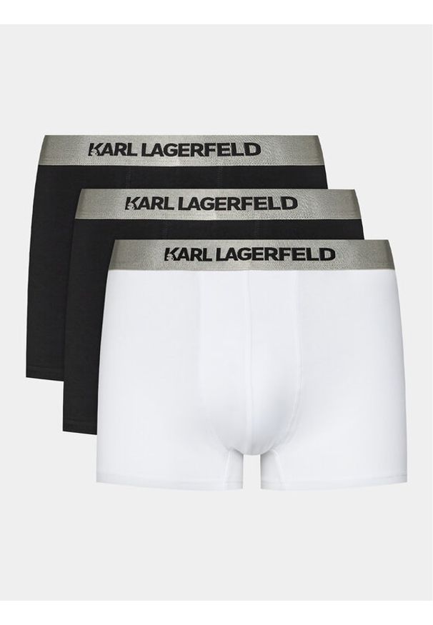 Karl Lagerfeld - KARL LAGERFELD Komplet 3 par bokserek 240M2106 Czarny. Kolor: czarny. Materiał: bawełna