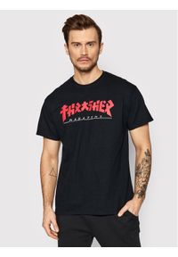 Thrasher T-Shirt Godzilla Czarny Regular Fit. Kolor: czarny. Materiał: bawełna