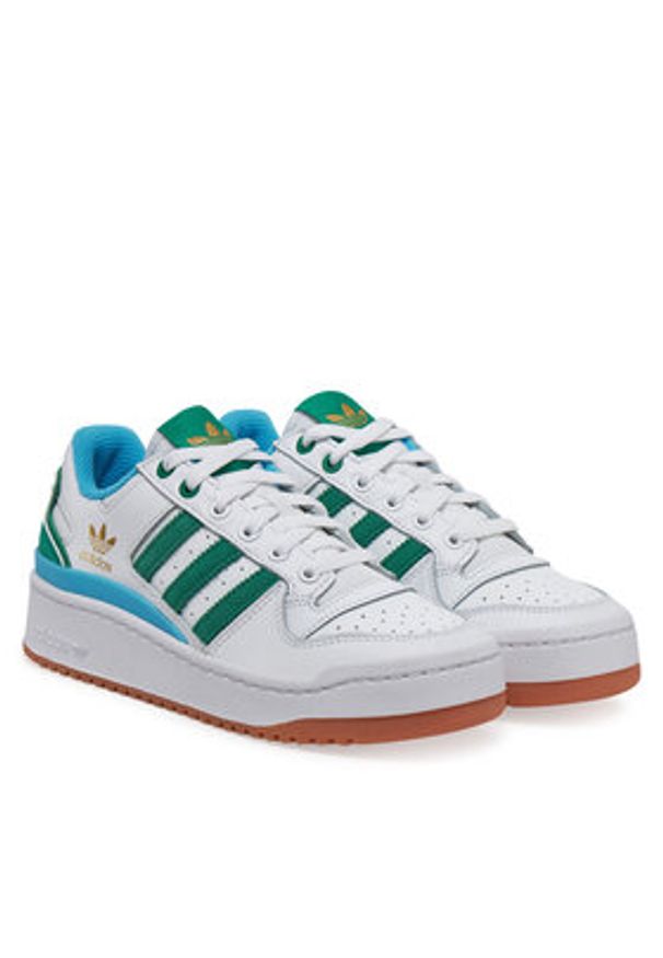 Adidas - adidas Buty do koszykówki Forum Bold JI0062 Biały. Kolor: biały. Materiał: skóra. Sport: koszykówka