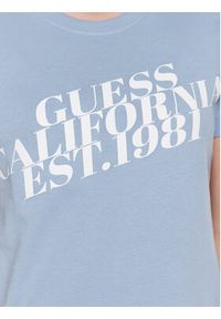 Guess T-Shirt Aurelia W3RI26 JA914 Niebieski Regular Fit. Kolor: niebieski. Materiał: bawełna
