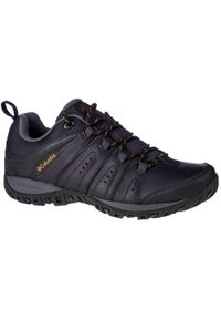 columbia - Buty do chodzenia męskie Columbia Woodburn II Waterproof. Zapięcie: sznurówki. Kolor: czarny. Materiał: materiał, skóra, syntetyk. Szerokość cholewki: normalna. Sport: turystyka piesza