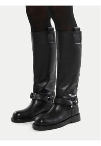 Gino Rossi Kozaki SIDE-682-1695 Czarny. Kolor: czarny. Materiał: skóra #8