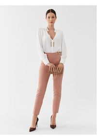 Elisabetta Franchi Spodnie materiałowe PA-005-36E2-V280 Różowy Slim Fit. Kolor: różowy. Materiał: syntetyk