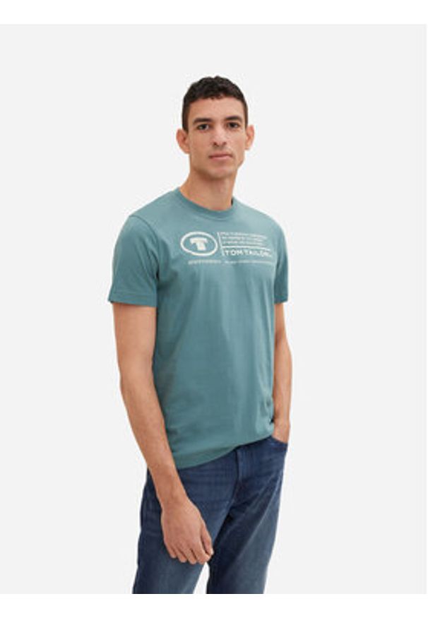 Tom Tailor T-Shirt 1035611 Zielony Regular Fit. Kolor: zielony. Materiał: bawełna