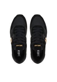 Just Cavalli Sneakersy 80RA3SJ2 ZSE68 Czarny. Kolor: czarny. Materiał: skóra, zamsz #5