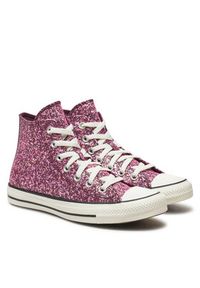 Converse Trampki Chuck Taylor All Star Glitter Hi A11137C Różowy. Kolor: różowy. Materiał: materiał