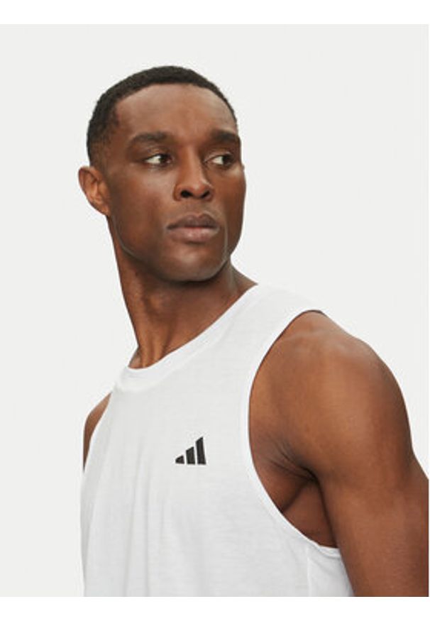 Adidas - adidas Tank top Train Essentials Feelready Training Tank Top IC6947 Biały Slim Fit. Kolor: biały. Materiał: syntetyk