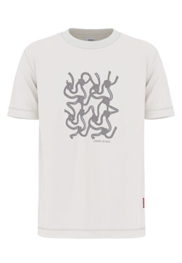 JOOP! Jeans T-Shirt 15 JJJ-08Anup 30047002 Beżowy Modern Fit. Kolor: beżowy. Materiał: bawełna