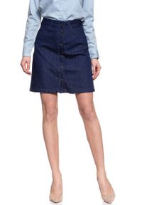 Lee - SPÓDNICA JEANSOWA LEE A LINE SKIRT RINSE L38NRC36 112108289. Materiał: jeans #8
