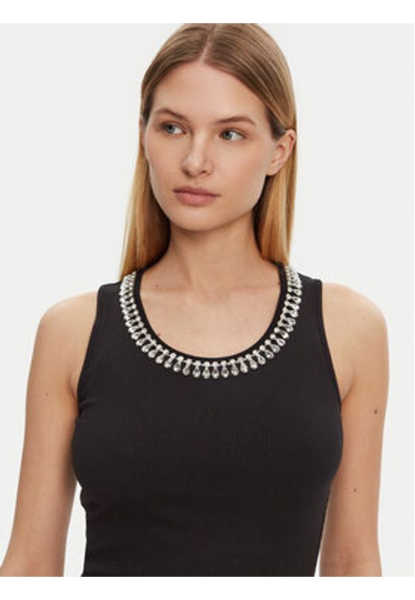 Marciano Guess Top 5RGP23 6299A Czarny Regular Fit. Kolor: czarny. Materiał: wiskoza