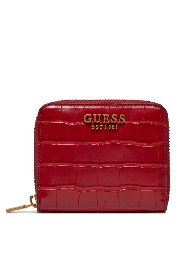 Guess Mały Portfel Damski Laurel (CX) Slg SWCX85 00370 Czerwony. Kolor: czerwony. Materiał: skóra