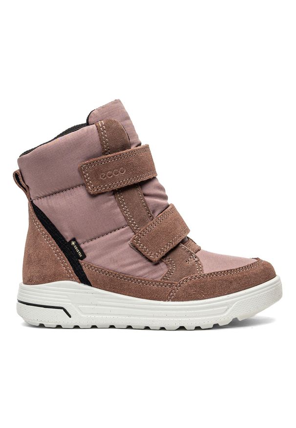 ecco - Buty zimowe dziecięce ECCO Urban Snowboarder (722352-56878). Okazja: na spacer, na co dzień. Kolor: różowy. Materiał: materiał, skóra, zamsz. Szerokość cholewki: normalna. Sezon: zima. Styl: casual, młodzieżowy