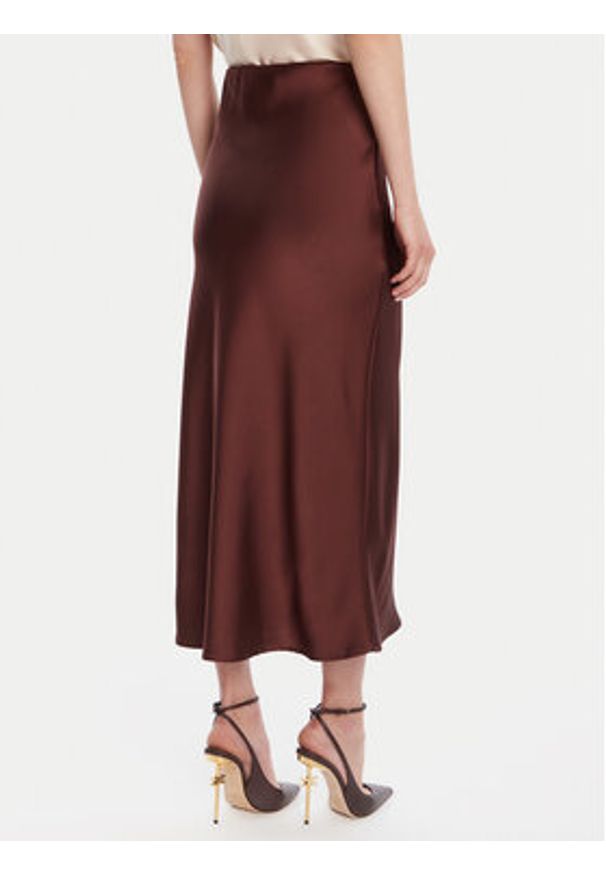 Rinascimento Spódnica midi CFC0125416003 Brązowy Regular Fit. Kolor: brązowy. Materiał: syntetyk
