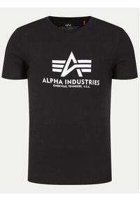 Alpha Industries T-Shirt Basic T-Shirt 100501 Czarny Regular Fit. Kolor: czarny. Materiał: bawełna #4