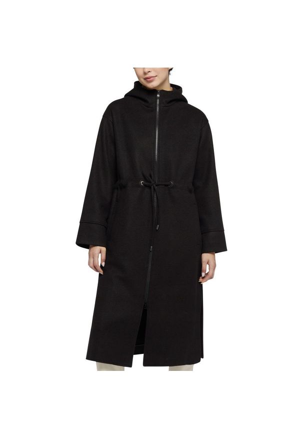 Kurtka Geox Model W Doralea Long Coat Kolor Czarny. Kolor: czarny. Materiał: tkanina