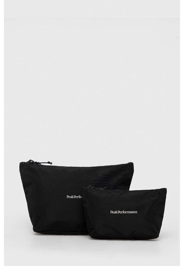 Peak Performance kosmetyczka 2-pack kolor czarny. Kolor: czarny