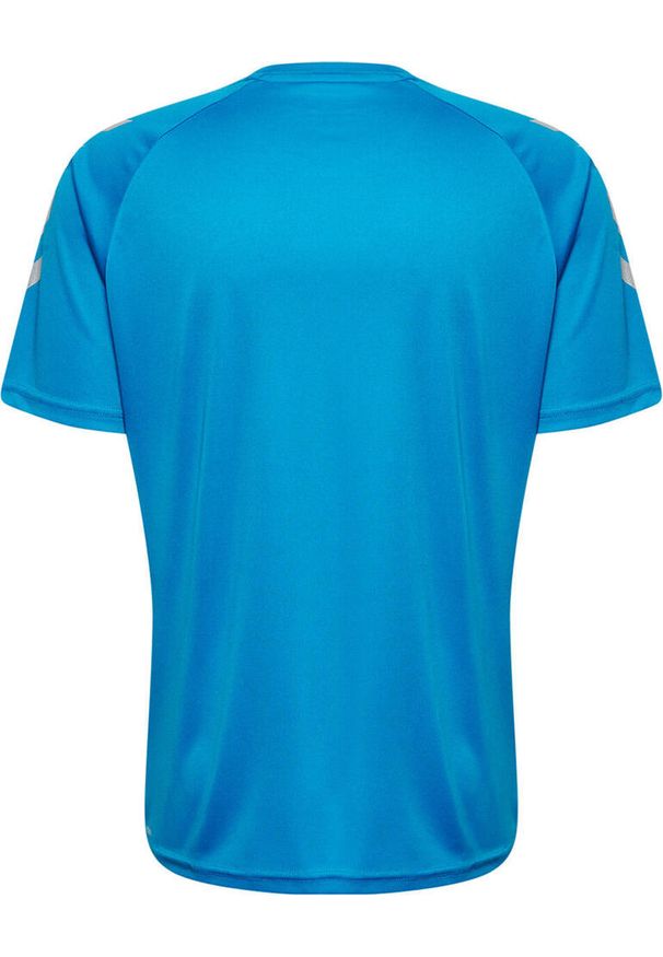 Jersey Hummel Challenger. Kolor: biały, wielokolorowy, niebieski. Materiał: jersey