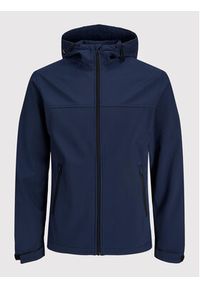 Jack & Jones - Jack&Jones Kurtka softshell Marvin 12212363 Granatowy Regular Fit. Kolor: niebieski. Materiał: syntetyk