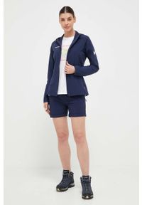 Mammut bluza sportowa Madris Light kolor granatowy. Kolor: niebieski. Materiał: polar, skóra, materiał, włókno. Styl: sportowy #6