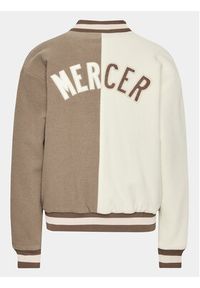 Mercer Amsterdam Kurtka bomber Unisex The All Out Varsity MEAP231007 Beżowy Regular Fit. Kolor: beżowy. Materiał: wełna #11