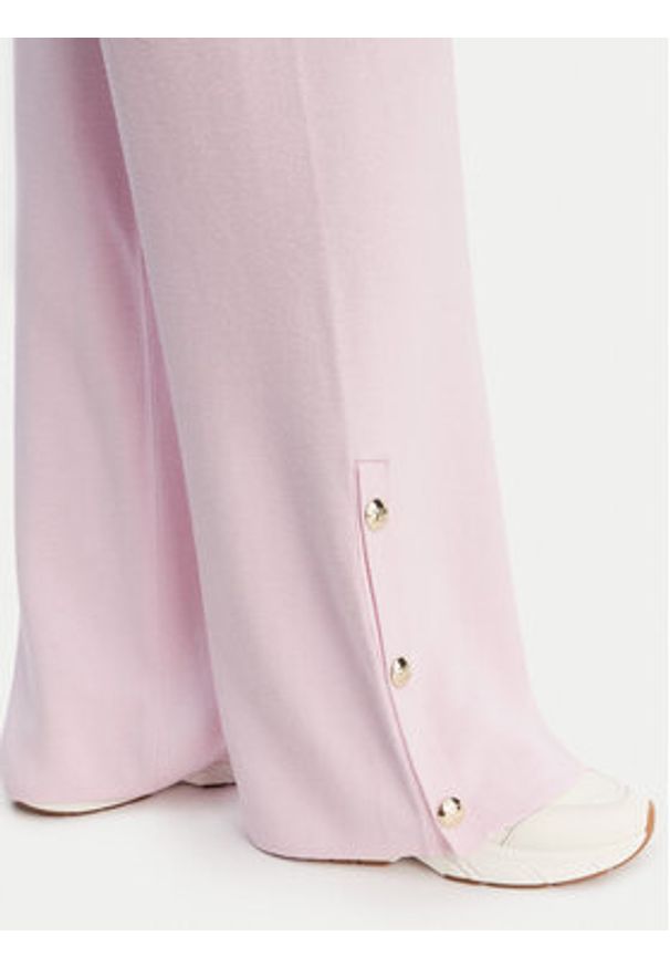 Liu Jo Sport Spodnie dzianinowe TF5252 MS59L Różowy Relaxed Fit. Kolor: różowy. Materiał: wiskoza, syntetyk. Styl: sportowy