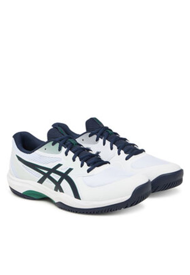 Asics Buty do tenisa Game Ff 1041A489 Biały. Kolor: biały. Materiał: skóra. Sport: tenis