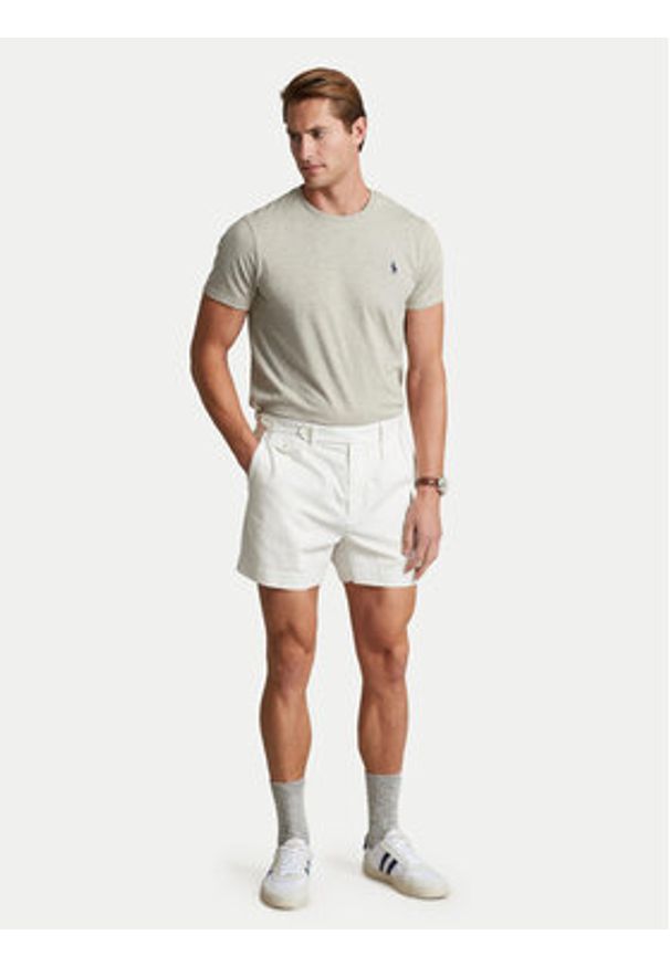 Polo Ralph Lauren T-Shirt Bsr 710680785 Szary Custom Slim Fit. Typ kołnierza: polo. Kolor: szary. Materiał: bawełna
