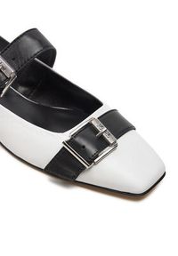 Karl Lagerfeld - KARL LAGERFELD Baleriny Konnie KL40186 Biały. Kolor: biały. Materiał: skóra #3