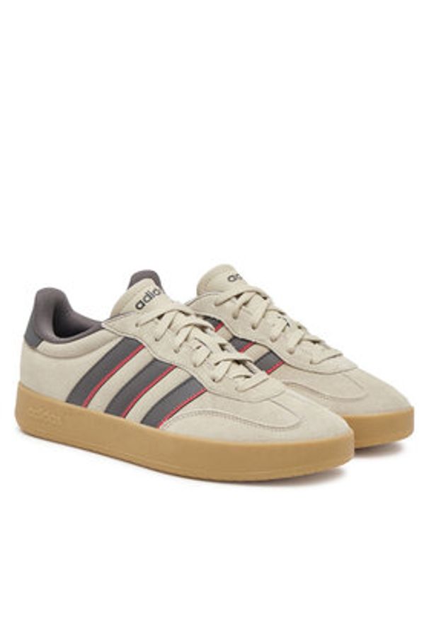 Adidas - adidas Sneakersy Barreda JP7100 Beżowy. Kolor: beżowy. Materiał: zamsz, skóra