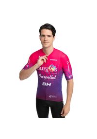 SIROKO - Męska koszulka kolarska z krótkim rękawem Burgos Burpellet BH x Siroko Siroko. Kolor: różowy. Długość rękawa: krótki rękaw. Długość: krótkie. Sport: kolarstwo #1