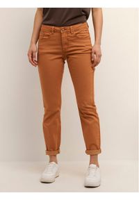 Cream Spodnie materiałowe Lotte Plain Twill 10606565 Brązowy Regular Fit. Kolor: brązowy. Materiał: materiał, bawełna