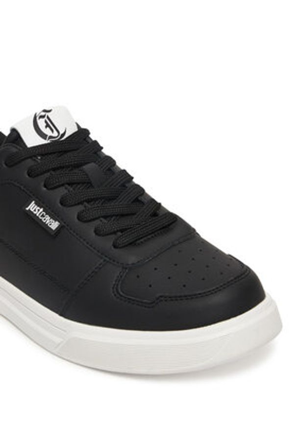 Just Cavalli Sneakersy 80QA3SB3 ZPC14 Czarny. Kolor: czarny. Materiał: skóra
